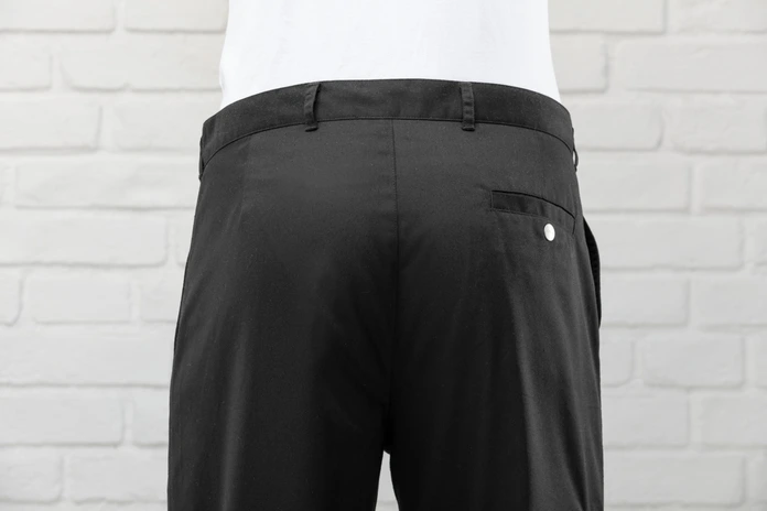Pulsiva Francis Men's Chef Trousers, Size 56, 65% Polyester 35% Cotton, 245 g/m², Straight Leg, 4 Pockets including Snap Leg Pocket, Classic Waistband