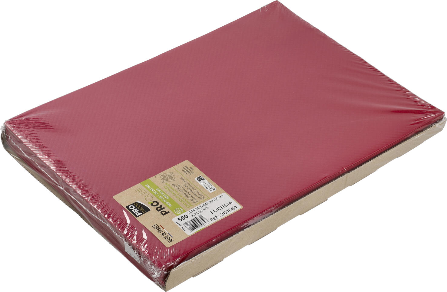 Plase de Masa din Hartie PROnappe Selection, Roz, 30 x 40 cm, Hidrofobe, Rezistente la UV, Structura Fagure, Efect Satinat, Set de 500 Piese