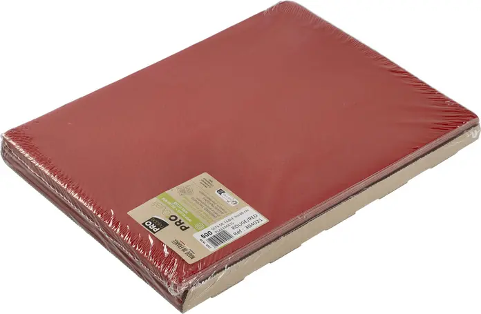 Plase de Masa din Hartie PROnappe Selection, Roșu, 30 x 40 cm, Hidrofobe, Rezistente la UV, Structura Fagure, Efect Satinat, Set de 500 Piese