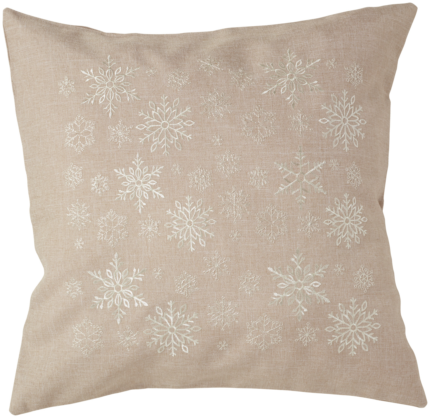ERWIN M. LUSINI Solutions GmbH Decorative cushion cover Nova Star Dekokissenbezug Nova Star Decorative cushion cover Nova Star; 40x40 cm (WxL); sand/beige Dekokissenbezug Nova Star; 40x40 cm (BxL); sand/beige 100% polyester. Weight approx. 210 g/m². Decorative cushion cover with embroidered snowflakes. With zipper. Ideal for combining with any product in the Nova series. 100 % Polyester. Gewicht ca. 210 g/m². Dekokissenbezug mit gestickten Schneeflocken. Mit Reißverschluss. Lässt sich perfekt mit allen Produkten der Serie Nova kombinieren.