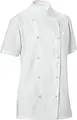 PULSIVA Pauline Women's Short-Sleeved Chef's Jacket, 65% Polyester 35% Cotton, 200 g/m², Two-Rowed 5-Button Closure, OEKO-TEX Standard 100