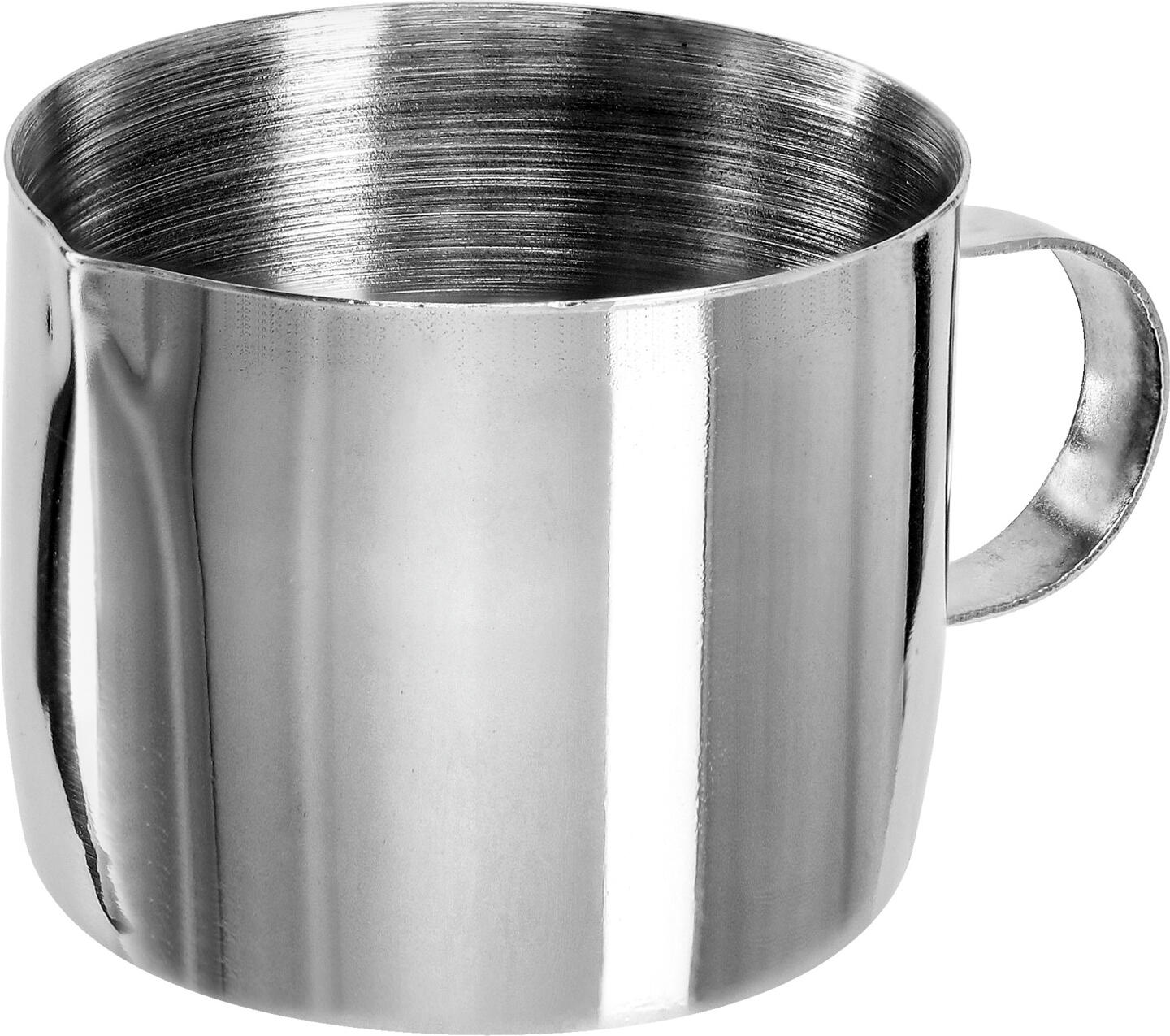 PULSIVA LUSINI Solutions GmbH Milk jug Sacra Milchkanne Sacra Milk jug Sacra; 25 ml, 3.3x3.1 cm (ØxH); silver Milchkanne Sacra; 25 ml, 3.3x3.1 cm (ØxH); silber Stainless steel tea/coffee pot. Seamlessly made from one piece. Suitable for dishwasher. Tee-/Kaffeekanne aus Edelstahl, rostfrei. Nahtlos aus einem Stück gefertigt. Spülmaschinengeeignet.