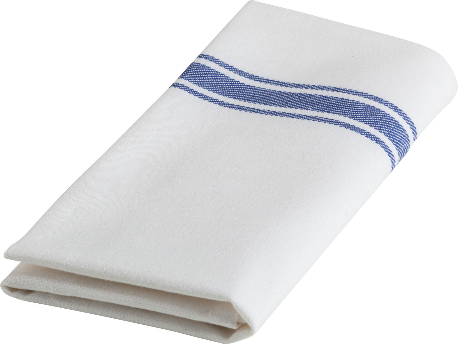 PULSIVA Rügen Tea Towels, White/Blue, Set of 10 pieces, 100% Cotton, 50 x 70 cm, OEKO-TEX Standard 100 Certified, High Absorbency Robust Kitchen Towels