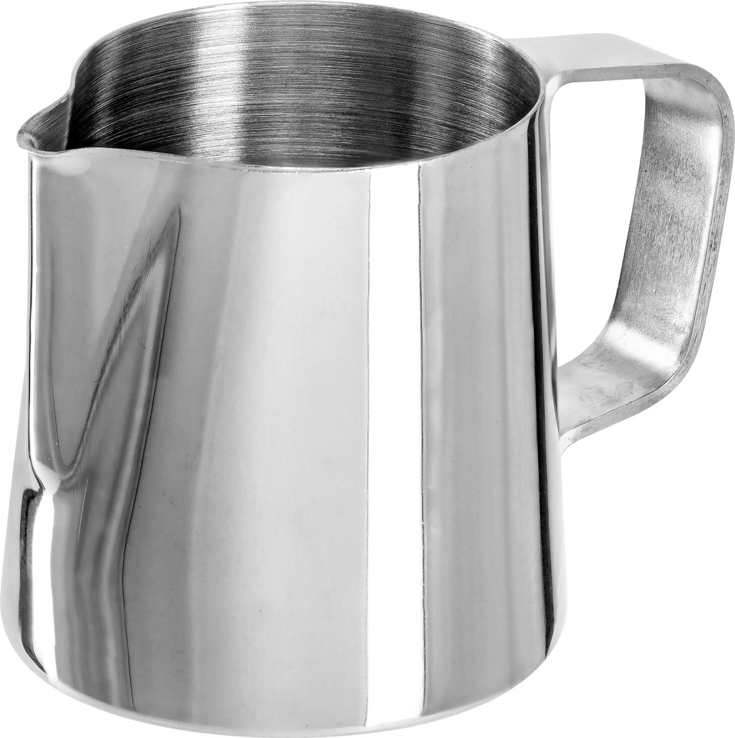 PULSIVA LUSINI Solutions GmbH Milk jug Sacra Milchkanne Sacra Milk jug Sacra; 140 ml, 4.9x6.2 cm (ØxH); silver Milchkanne Sacra; 140 ml, 4.9x6.2 cm (ØxH); silber Stainless steel tea/coffee pot. Seamlessly made from one piece. Suitable for dishwasher. Tee-/Kaffeekanne aus Edelstahl, rostfrei. Nahtlos aus einem Stück gefertigt. Spülmaschinengeeignet.