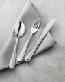 Pulsiva Tunis Basic Table Fork Set of 12, 18/0 Chrome-Stainless Steel, Mirror Polished, Rustproof, Nickel-free, 19.5 cm, Silver