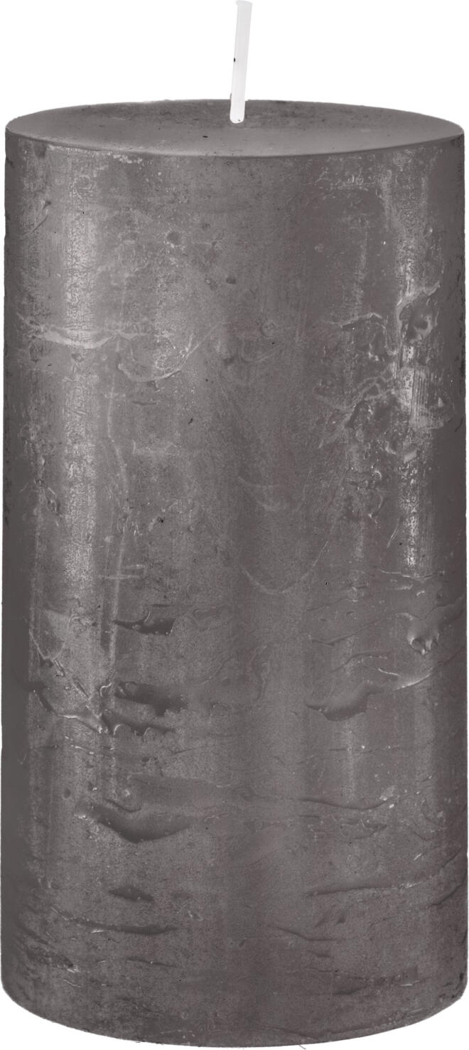 Gala GALA Germany GmbH Rustic candle Garland Rustic-Kerze Garland Rustic candle Garland; 6.8x13 cm (ØxH); grey; round; 6 piece / pack Rustic-Kerze Garland; 6.8x13 cm (ØxH); grau; rund; 6 Stück / Pack Rustic candle made of wax. Rustic Kerze aus Wachs.
