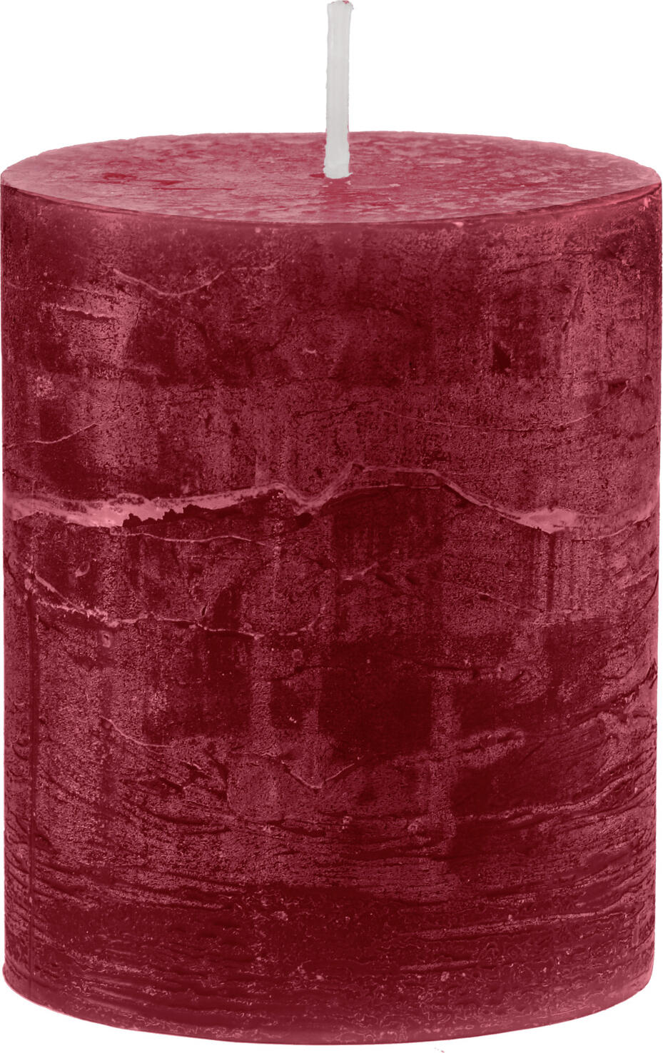 Gala GALA Germany GmbH Rustic candle Garland Rustic-Kerze Garland Rustic candle Garland; 6.8x8 cm (ØxH); bordeaux; round; 6 piece / pack Rustic-Kerze Garland; 6.8x8 cm (ØxH); bordeaux; rund; 6 Stück / Pack Rustic candle made of wax. Rustic Kerze aus Wachs.