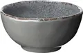 LUSINI Portage Melamine Round Bowl, High Impact and Break Resistant, Dishwasher Safe, Stackable, 280ml, Height 2.5cm, Grey