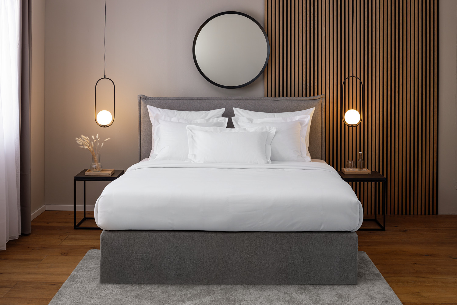 ERWIN M. LUSINI Bora Bora Pillow Cover, 65x65 cm, White, Renforce Weave, 140 TC, Cotton-Polyester Blend, Hotel Closure, OEKO-TEX Standard 100