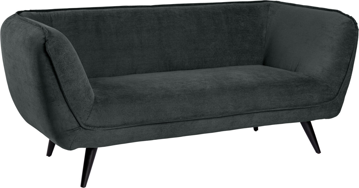 VEGA LUSINI Solutions GmbH Sofa Kelso corduroy, 3-seater Sofa Kelso Cord, 3-Sitzer Sofa Kelso corduroy, 3-seater; 183x88x76 cm (WxDxH); seat anthracite, base black Sofa Kelso Cord, 3-Sitzer; 183x88x76 cm (BxTxH); Sitz anthrazit, Gestell schwarz Cosy sofa with armrests in high-quality corduroy fabric and natural beech legs. Cord fabric for furniture is a robust and durable material and therefore ideal for heavily frequented lobby areas. This fabric is known for its unique ribbed texture, which not only looks attractive but is also pleasant to the touch. The generous seat provides ample space and the sturdy wooden feet give the sofa a secure footing. Suitable for indoor use only. Supplied disassembled, attach legs using the assembly material supplied. Gemütliches Sofa mit Armlehnen aus hochwertigem Cord-Stoff und Beinen aus Buche, natur. Cord-Stoff für Möbel ist ein robustes und langlebiges Material und somit ideal geeignet für stark frequentierte Lobby Bereiche. Dieser Stoff ist bekannt für seine einzigartige gerippte Textur, die nicht nur attraktiv aussieht, sondern auch angenehm zu berühren ist. Die großzügige Sitzfläche bietet ausreichend Platz und die stabilen Holzfüße verleihen dem Sofa einen sicheren Stand. Nur für den Innenbereich geeignet. Lieferung erfolgt zerlegt, Beine anhand des mitgelieferten Montagematerials befestigen.