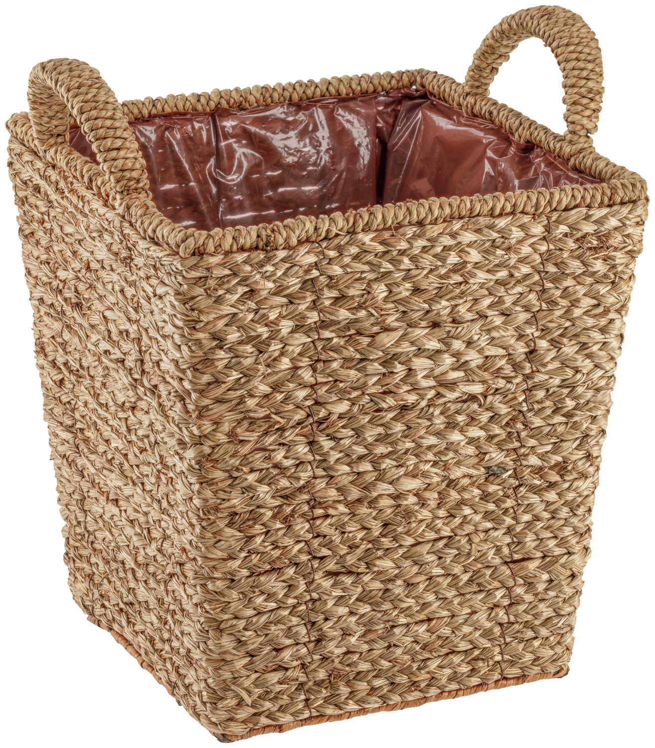 unknown LUSINI Solutions GmbH Planter Vanita Übertopf Vanita Planter Vanita; 32x29x37.5 cm (LxWxH); natural Übertopf Vanita; 32x29x37.5 cm (LxBxH); natur Planters made of straw, with foil insert on the inside. Also suitable for direct planting. For indoor and outdoor use. Übertöpfe aus Stroh, mit Folieneinsatz auf der Innenseite. Auch zum direkten Bepflanzen geeignet. Für den Innen- und Außenbereich.