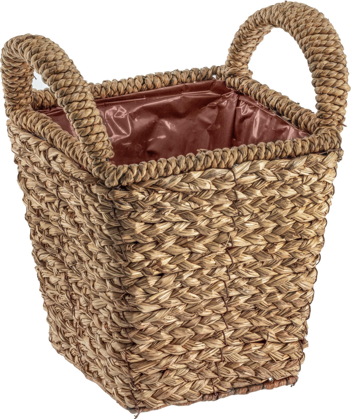 unknown LUSINI Solutions GmbH Planter Vanita Übertopf Vanita Planter Vanita; 20x17x25 cm (LxWxH); natural Übertopf Vanita; 20x17x25 cm (LxBxH); natur Planters made of straw, with foil insert on the inside. Also suitable for direct planting. For indoor and outdoor use. Übertöpfe aus Stroh, mit Folieneinsatz auf der Innenseite. Auch zum direkten Bepflanzen geeignet. Für den Innen- und Außenbereich.