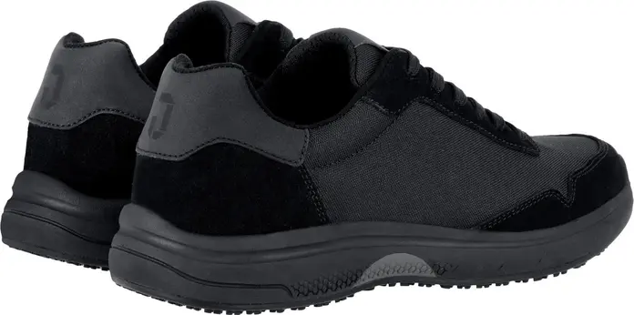 Jobeline Summit Unisex Work Shoes, Black, Leather and Nylon, O1 Protection, SR Slip Resistant, Antistatic, EN ISO 20347:2022, with Shoehorn and Extra Laces