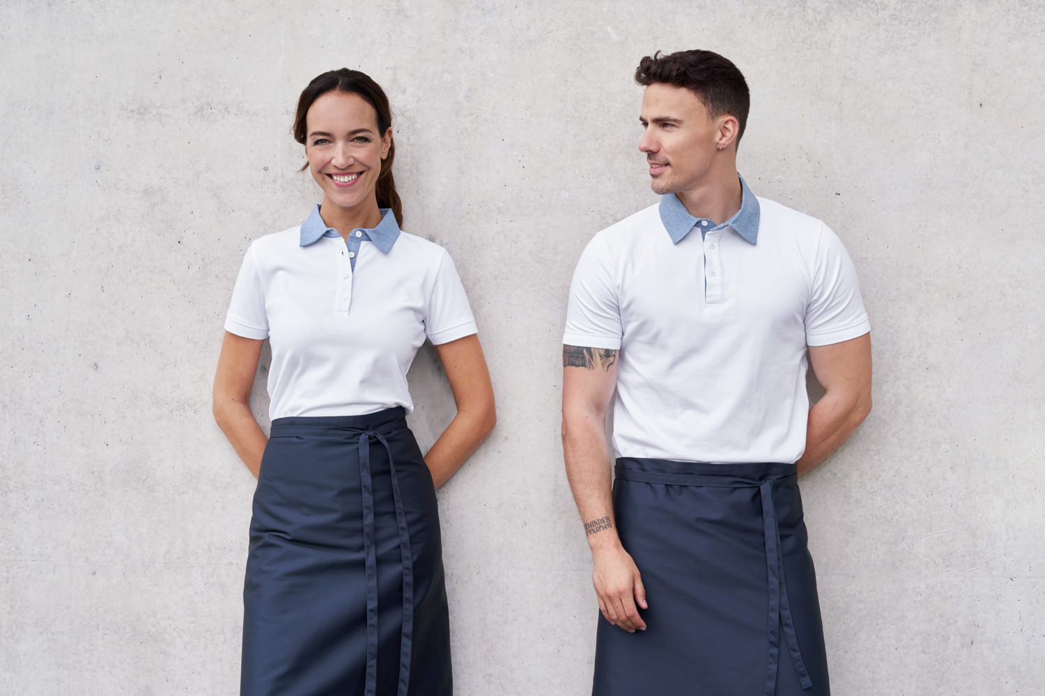 Tricou Polo Jobeline Cato Chambray pentru barbati, maneca scurta, piqué, 95% bumbac 5% spandex, croiala pe masura, rezistent la cute