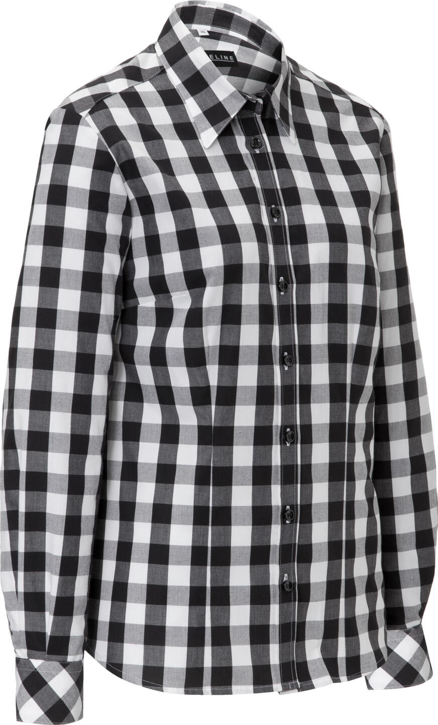 Bluza Jobeline Davis pentru femei, mărime 44, 100% bumbac, model carouri mari, croială ajustată, mâneci lungi/3/4, guler cămașă, întreținere ușoară