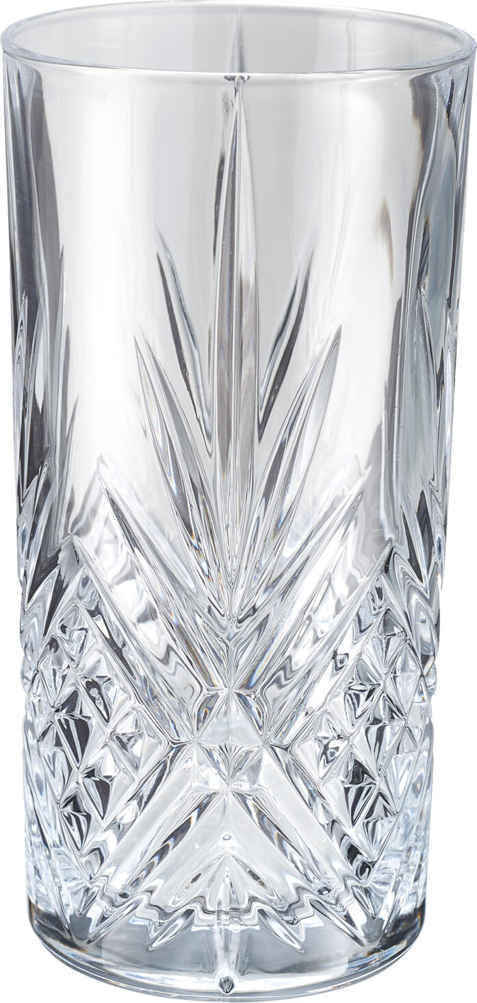 Arcoroc Arc France SAS Long drink glass Broadway Longdrinkglas Broadway Long drink glass Broadway; 380 ml, 7.4x14.6 cm (ØxH); transparent; 6 piece / pack Longdrinkglas Broadway; 380 ml, 7.4x14.6 cm (ØxH); transparent; 6 Stück / Pack Robust long drink glass in modern relief structure. Dishwasher safe. Robustes Longdrinkglas aus Kristallglas in moderner Reliefstruktur. Spülmaschinenfest.