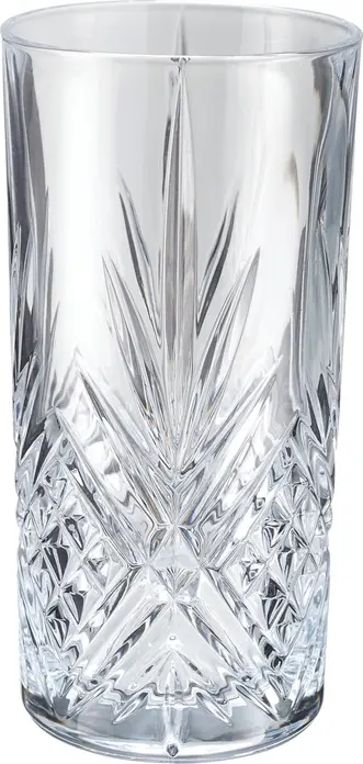 Set de 6 pahare pentru cocktail Arcoroc Broadway L7255, 380ml, sticla cristal cu structura reliefata moderna, rezistente la masina de spalat vase