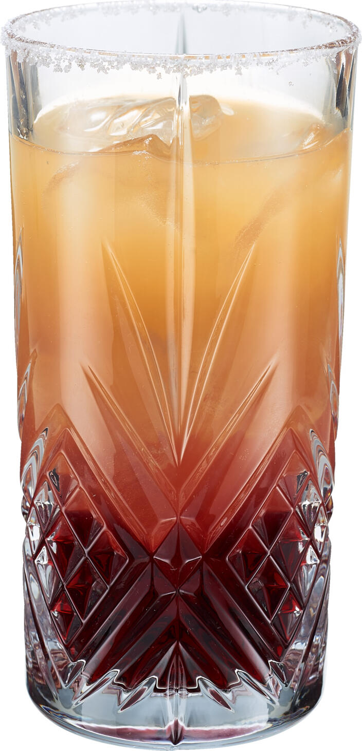 Set de 6 pahare pentru cocktail Arcoroc Broadway L7255, 380ml, sticla cristal cu structura reliefata moderna, rezistente la masina de spalat vase