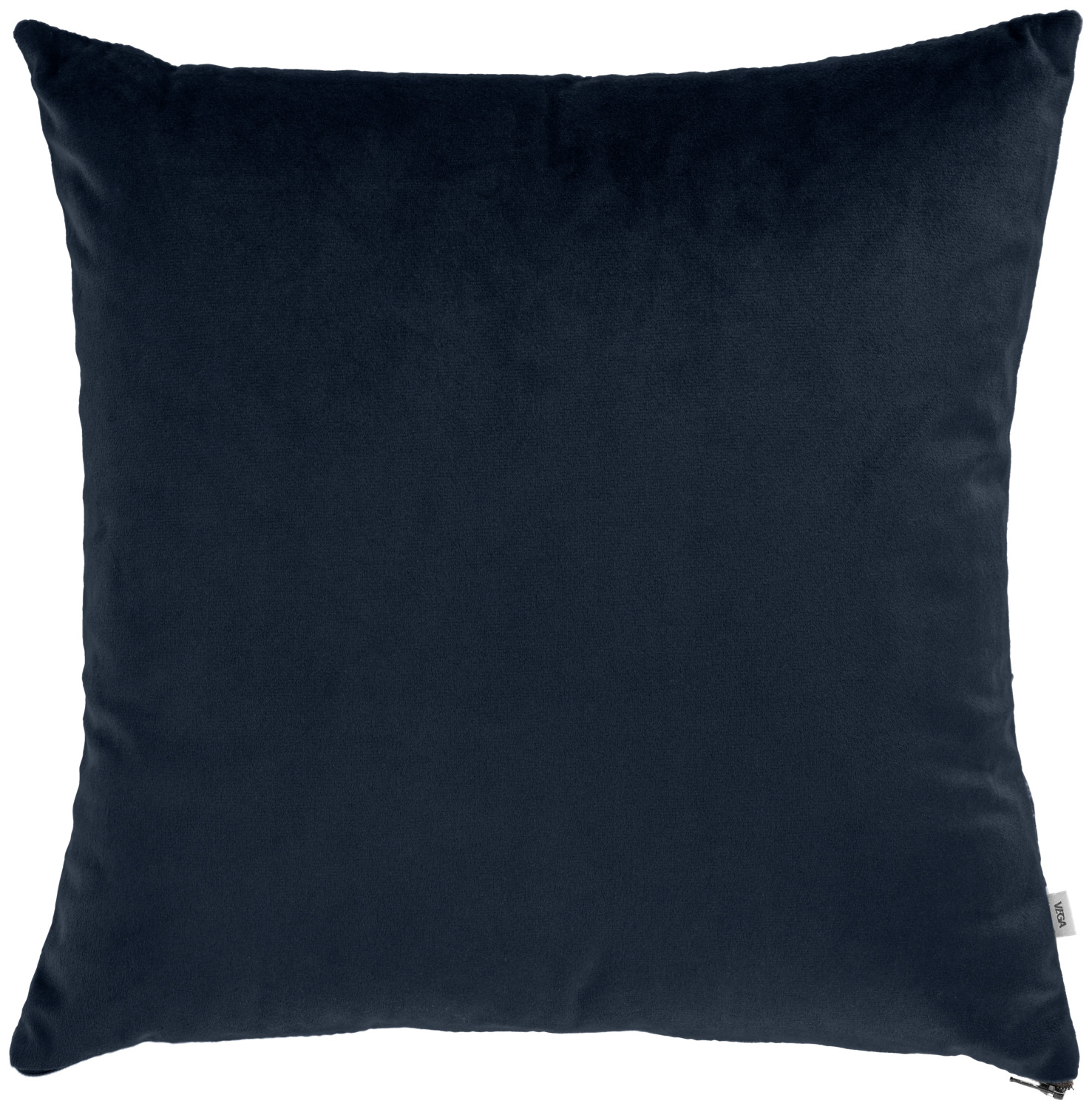 VEGA LUSINI Decorative Velvet Cushion Cover, Blue, 40x40 cm, Square Floral Pattern, 100% Polyester, Zipper Closure, Without Filling