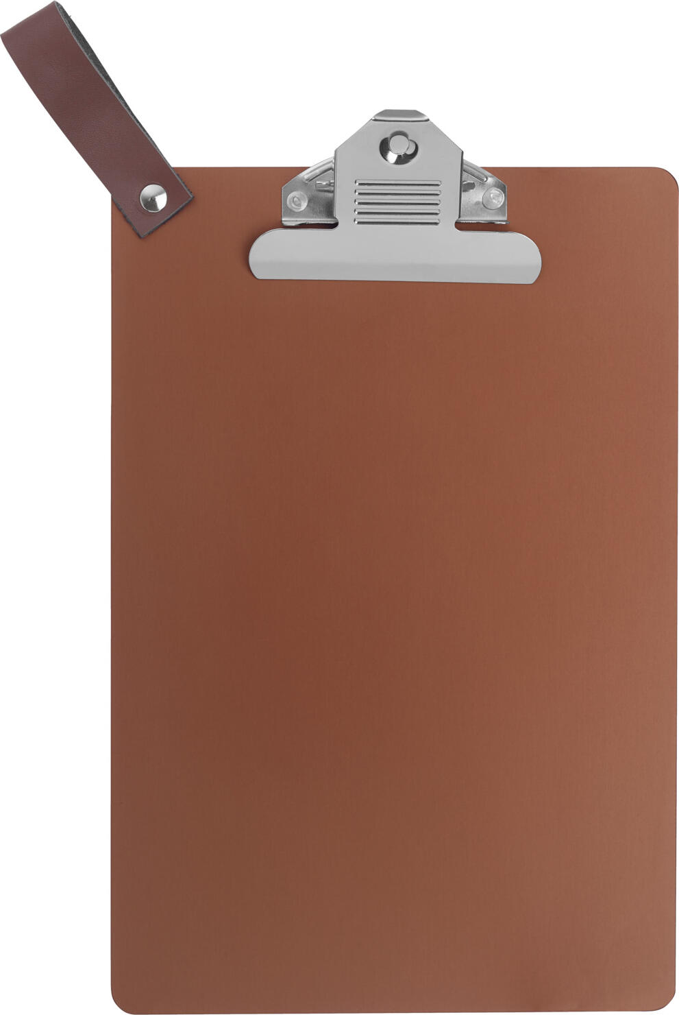 VEGA LUSINI Solutions GmbH Menu clipboard Colorado A5 Speisekarten-Klemmbrett Colorado A5 Menu clipboard Colorado A5; A5, 16.4x24.5 cm (WxH); copper Speisekarten-Klemmbrett Colorado A5; DIN A5, 16.4x24.5 cm (BxH); kupfer Daily menu in A5 size. Clipboard made of anodized aluminum with integrated clip firmly attached to the clipboard and with loop made of imitation leather for hanging. Robust. Insensitive to scratches. Available in several colors. Tagesspeisekarte im Format DIN A5. Klemmbrett aus eloxiertem Aluminium mit integrierter, fest am Klemmbrett befestigter Klammer und mit Schlaufe aus Kunstleder zum Aufhängen. Robust. Unempfindlich gegen Kratzer. In mehreren Farben erhältlich.