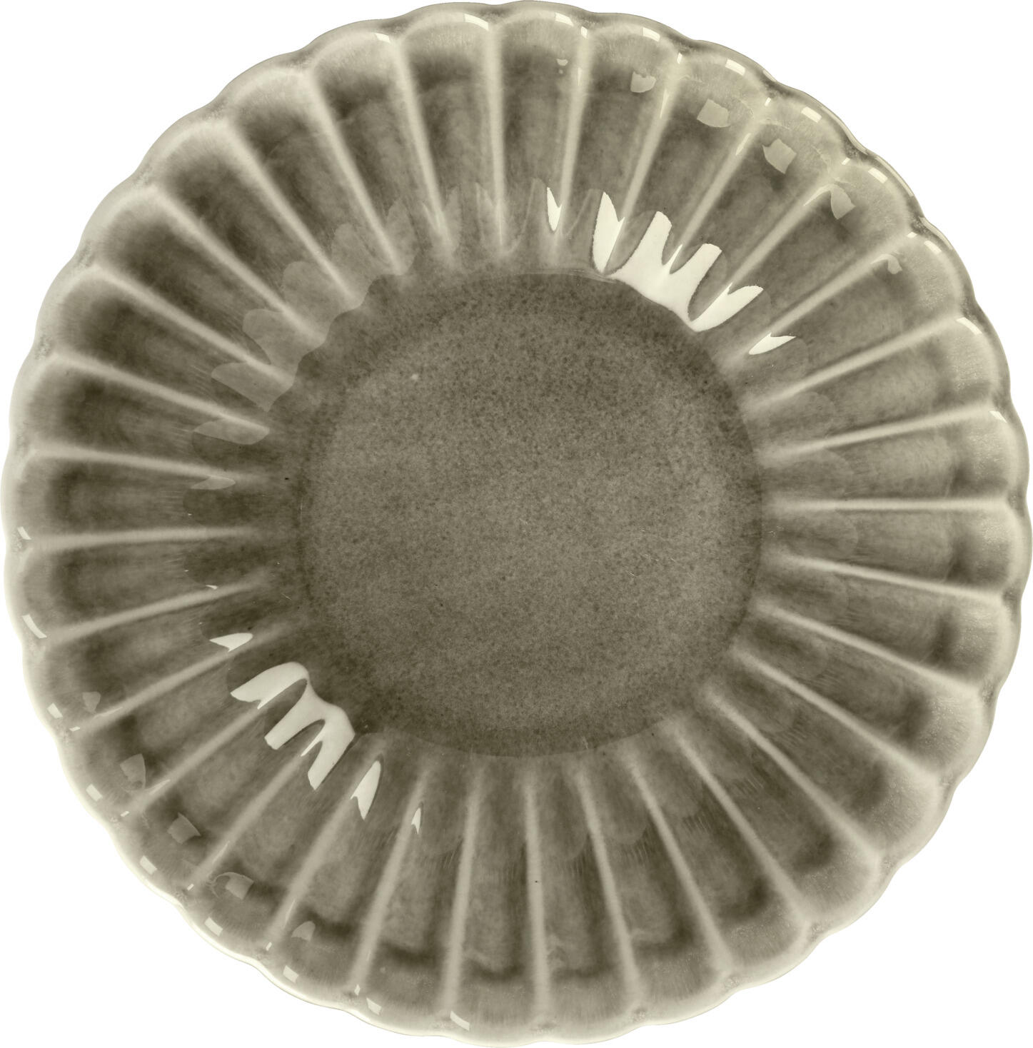 Boluri din Porțelan VEGA Flora, Gri, 1800 ml, Diametru 23.2 cm, Design cu Relief Floral, Calitate Profesională pentru Catering, Set de 2 piese