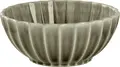 VEGA Flora Porcelain Bowls, Grey Round Bowl with Floral Relief Design, 1100 ml, 18.8 cm Diameter, Professional Catering Grade, Set of 2 Pieces
