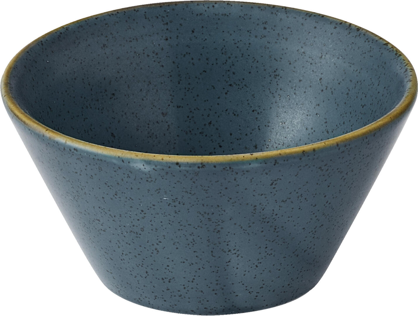 Churchill Stonecast Super Vitrified Porcelain Snack Bowl 340ml 15.3cm Blue/Brown Dishwasher and Microwave Safe Professional Catering Grade