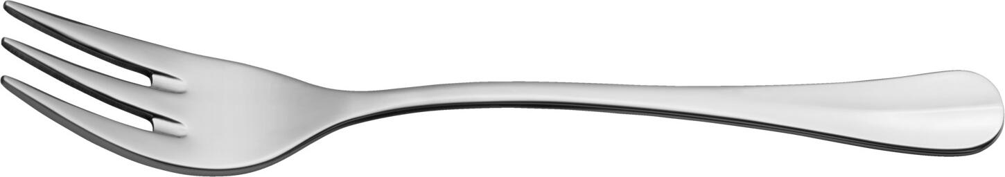 VEGA LUSINI Baguette Cake Fork, 15.2 cm, 18/10 Chrome-Nickel Stainless Steel, Mirror Polished, 3mm Thickness, Dishwasher Safe, Silver
