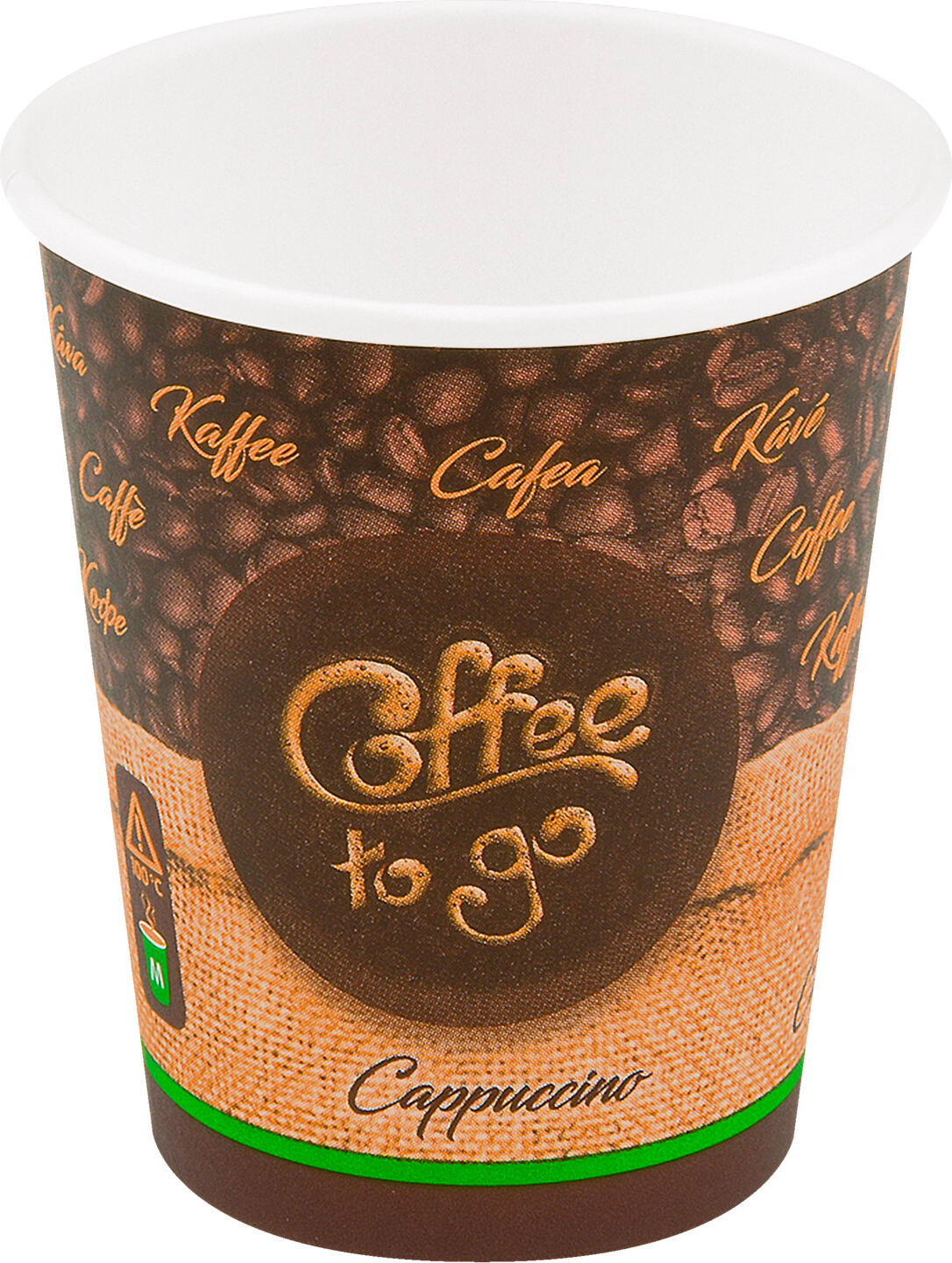 WIMEX WIMEX s.r.o. Drinking cup To Go Cafe Lungo Trinkbecher To Go Cafe Lungo Drinking cup To Go Cafe Lungo; 280 ml, 8x9.2 cm (ØxH); brown; 50 piece / pack Trinkbecher To Go Cafe Lungo; 280 ml, 8x9.2 cm (ØxH); braun; 50 Stück / Pack With the drinking cup To Go you get a paper cup in which your guests can safely transport hot drinks. For cafes, coffee shops, bistros and bakeries who offer coffee and much more for take-away, the paper cups are excellent. Of course, you can use the To Go cups not only for filter coffee, but also for other coffee specialties such as latte macchiato and espresso, as well as for chocolatey drinks and tea. The ml specification of all drinking cups always refers to the maximum serving value (to the top edge). Klassischer Einweg-Trinkbecher To Go Café Lungo aus Pappe mit einer inneren PE-Beschichtung. Ideal für Café Lungo und Filterkaffe To Go und ähnliche Heißgetränke. Passende Domdeckel aus Kunststoff bitte separat bestellen. Die ml-Angabe aller Trinkbecher bezieht sich immer auf den maximalen Servierwert (bis Oberkante).
