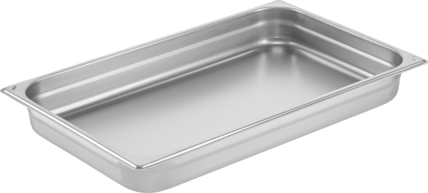 Vitrină pentru bufet VEGA Fundale, Oțel Inoxidabil 18/10 și Antracit, Recipient GN 1/1, Capac Roll-top din Tritan, 63 x 42.5 x 33.9 cm