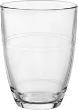 Duralex Duralex SCOP SA Universal glass Gigogne stackable Universalglas Gigogne stapelbar Universal glass Gigogne stackable; 360 ml, 11x8.4 cm (ØxH); transparent; 6 piece / pack Universalglas Gigogne stapelbar; 360 ml, 11x8.4 cm (ØxH); transparent; 6 Stück / Pack The Gigogne glass from Duralex is a true classic of professional tableware and has been a firm favourite in restaurants, hotels, canteens and cafeterias for decades. The stackable, impact-resistant glass made in France impresses with its high suitability for everyday use, durability and unmistakable, bulbous design with two fine decorative lines in the upper third. It is ideal for intensive use in everyday catering - from water and juices to lattes and desserts in a glass. Classic design, modern functionality The Gigogne glass has been produced in France since 1946 and is considered a design icon of French everyday tableware. Thanks to its slightly bulbous body, it sits comfortably in the hand and ensures a balanced drinking experience. The embossed Duralex logo with production number in the base of the glass symbolises quality and authenticity. Thanks to the tempered production technique, the glass is up to six times more impact-resistant than conventional moulded glass - a decisive advantage in professional use, where robustness and hygiene have top priority. Developed for professional use Gigogne glass is ideal for intensive use in canteens, canteen kitchens and hotels. It can be stacked, which significantly reduces the space required in sculleries and storage rooms. Thanks to the dishwasher-safe surface and thermal hardening, the glass remains clear, hygienic and dimensionally stable even after thousands of washing cycles. The simple, neutral shape can be easily integrated into existing glassware ranges and suits a variety of table concepts - from classic to modern. Sustainably produced - Made in France Gigogne glass is made from a high-quality glass mass of sand, lime and alumina and fused at over 1300 °C. The result is a heat-resistant glass. The result is a heat-resistant, fully recyclable glass that is designed for a long service life. Production takes place according to European quality standards in La Chapelle-Saint-Mesmin, France - a symbol of sustainable, regional manufacturing and French design craftsmanship. * Stackable design - space-saving and safe to store * Shock-resistant, tempered glass - up to 6× more resistant than standard glass * Dishwasher-safe and hygienic - ideal for commercial kitchens and professional dishwashers * Made in France - manufactured by Duralex, a traditional glass producer since 1946 * Classic, ergonomic design with typical double groove in the upper third * Suitable for intensive use in restaurants, hotels, canteens and catering * Heat-resistant and suitable for microwaves thanks to tempered glass * Material: tempered soda lime glass (tempered soda lime glass) Das Gigogne Glas von Duralex ist ein echter Klassiker der professionellen Tischkultur und seit Jahrzehnten fester Bestandteil in Restaurants, Hotels, Kantinen und Cafeterien. Das stapelbare, stoßfeste Glas Made in France überzeugt durch seine hohe Alltagstauglichkeit, Langlebigkeit und das unverwechselbare, bauchige Design mit zwei feinen Zierlinien im oberen Drittel. Es ist ideal für den intensiven Einsatz im Gastro-Alltag – von Wasser und Säften über Milchkaffee bis zu Desserts im Glas. Klassisches Design, moderne Funktionalität Das Gigogne Glas wird seit 1946 in Frankreich produziert und gilt als Design-Ikone des französischen Alltagsgeschirrs. Dank seines leicht bauchigen Korpus liegt es angenehm in der Hand und sorgt für ein ausgewogenes Trinkerlebnis. Das geprägte Duralex-Logo mit Produktionsnummer im Glasboden steht für Qualität und Authentizität. Durch die temperierte Fertigungstechnik ist das Glas bis zu sechsmal stoßfester als herkömmliches Pressglas – ein entscheidender Vorteil im professionellen Einsatz, wo Robustheit und Hygiene oberste Priorität haben. Für den professionellen Einsatz entwickelt Das Gigogne Glas eignet sich hervorragend für den intensiven Gebrauch in Kantinen, Großküchen und Hotels. Es lässt sich stapelbar lagern, was den Platzbedarf in Spülküchen und Lagerräumen deutlich reduziert. Dank der spülmaschinenfesten Oberfläche und der thermischen Härtung bleibt das Glas auch nach tausenden Spülzyklen klar, hygienisch und formstabil. Die schlichte, neutrale Form lässt sich problemlos in bestehende Glasserien integrieren und passt zu verschiedenen Tischkonzepten – von klassisch bis modern. Nachhaltig produziert – Made in France Das Gigogne Glas wird aus einer hochwertigen Glasmasse aus Sand, Kalk und Tonerde gefertigt und bei über 1300 °C verschmolzen. Das Ergebnis ist ein hitzebeständiges, vollständig recycelbares Glas, das für eine lange Lebensdauer konzipiert ist. Die Produktion erfolgt nach europäischen Qualitätsstandards in La Chapelle-Saint-Mesmin, Frankreich – ein Symbol für nachhaltige, regionale Fertigung und französisches Designhandwerk. * stapelbares Design – platzsparend und sicher zu lagern * stoßfestes, gehärtetes Glas – bis zu 6× widerstandsfähiger als Standardglas * spülmaschinenfest und hygienisch – ideal für Großküchen und Profispülmaschinen * Made in France – hergestellt von Duralex, traditionsreicher Glasproduzent seit 1946 * klassisches, ergonomisches Design mit typischer Doppelrille im oberen Drittel * geeignet für den intensiven Einsatz in Gastronomie, Hotellerie, Kantinen und Catering * hitzebeständig und mikrowellengeeignet dank temperiertem Glas * Material: gehärtetes Kalk-Natron-Glas (Tempered Soda Lime Glass)