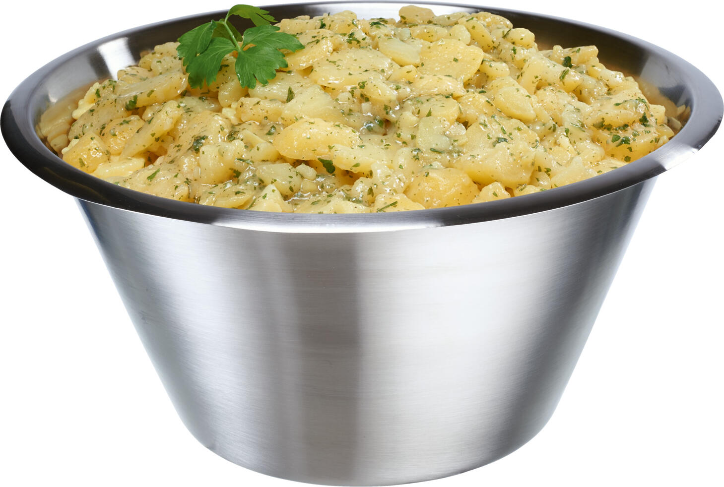PULSIVA LUSINI Solutions GmbH Kitchen bowl Conica Küchenschüssel Conica Kitchen bowl Conica; 14000 ml, 40x18.5 cm (ØxH); silver Küchenschüssel Conica; 14000 ml, 40x18.5 cm (ØxH); silber Stainless steel conical kitchen bowl. Matt polished. Rim approx. 1.5 cm wide. Dishwasher safe. Konische Küchenschüssel aus Edelstahl, rostfrei. Matt poliert. Rand ca. 1,5 cm breit. Spülmaschinenfest