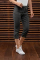JOBELINE LUSINI Solutions GmbH Women's trousers Lexi Damenhose Lexi Women's trousers Lexi; Size 36; black Damenhose Lexi; Kleidergröße 36; schwarz 96 % cotton, 4 % spandex. 40 °C wash. Comfortable, easy-care capri pants for women in 5-pocket form with elastic knitted waistband, the width of which can be regulated by a band. Body-hugging cut. Inside leg length: 54 cm for size 36. 96 % Baumwolle, 4 % Elasthan. 40°-Wäsche. Bequeme, pflegeleichte Capri-Hose für Damen in 5-Pocket-Form mit elastischem Strickbund, dessen Weite durch ein Band reguliert werden kann. Körpernah geschnitten. Innenbeinlänge: 54 cm in Gr 36