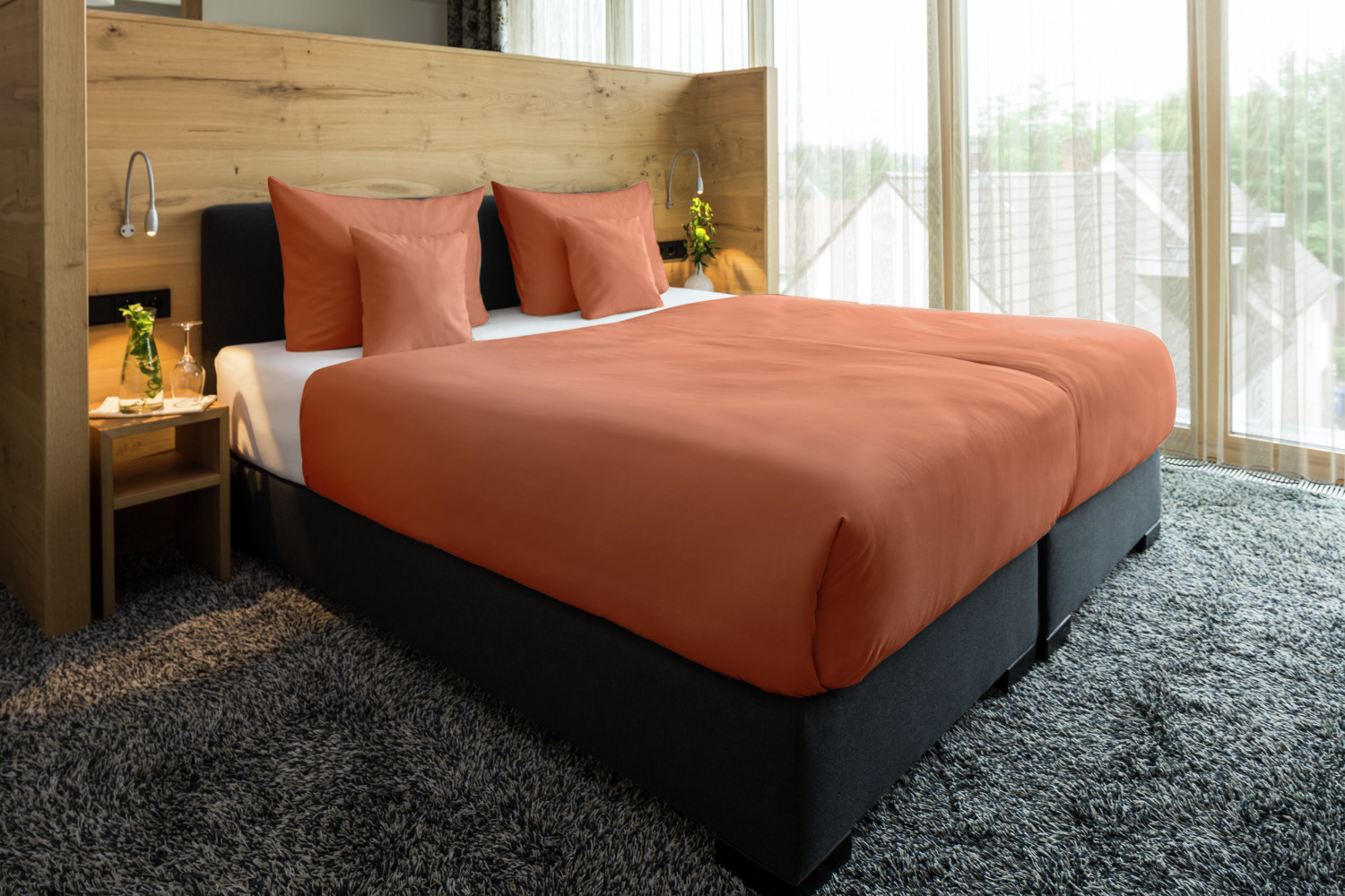 ERWIN M. LUSINI Siena Percale Bed Linen Fabric, 300 cm Wide, 80% Cotton 20% Polyester, OEKO-TEX Standard 100, Durable Yardware