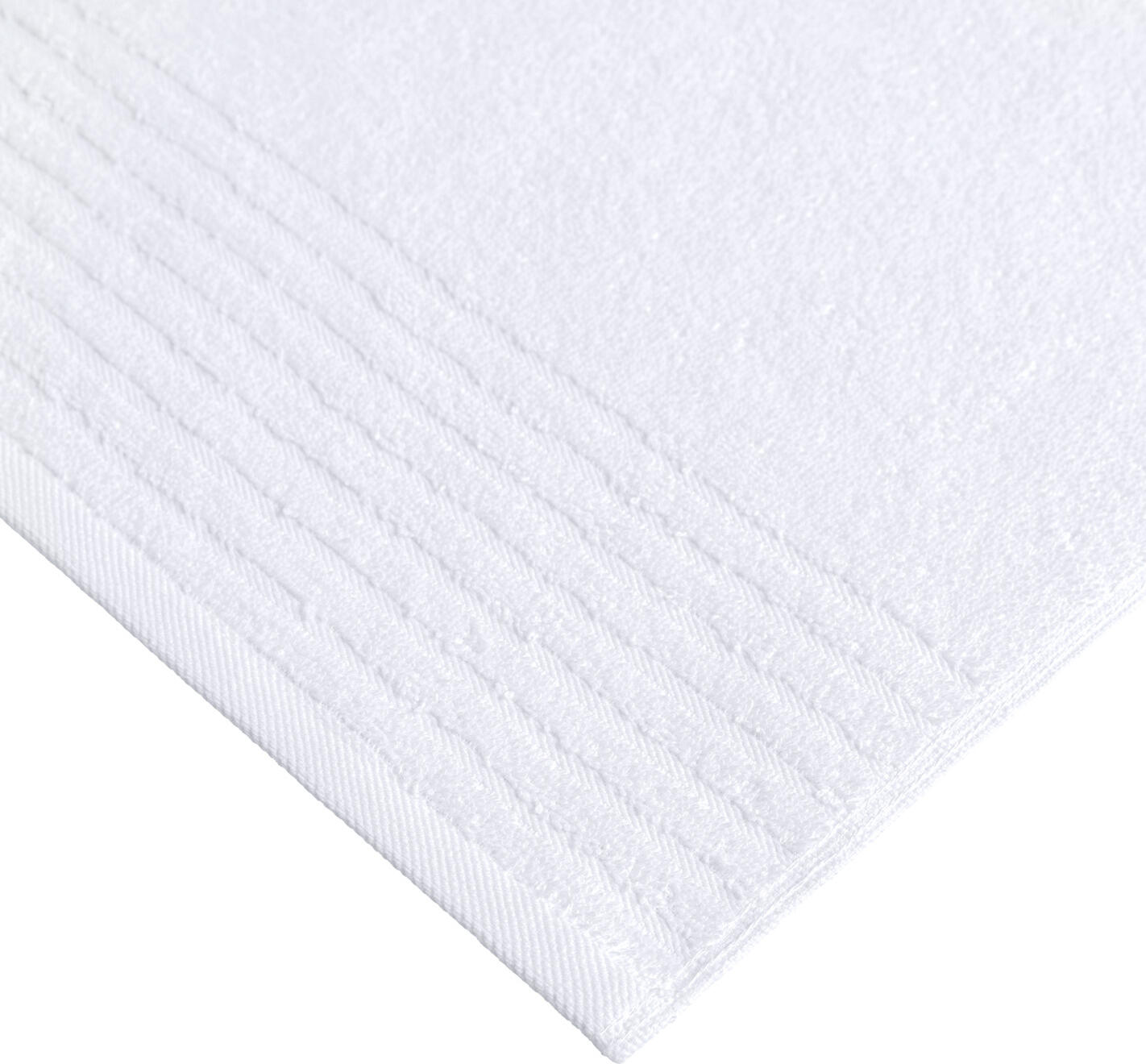 Set de 2 prosoape de dus ERWIN M. Olymp, 100% bumbac, 70 x 140 cm, Alb, Terry absorbant Walkfrottier, OEKO-TEX Standard 100, 550 g/m²