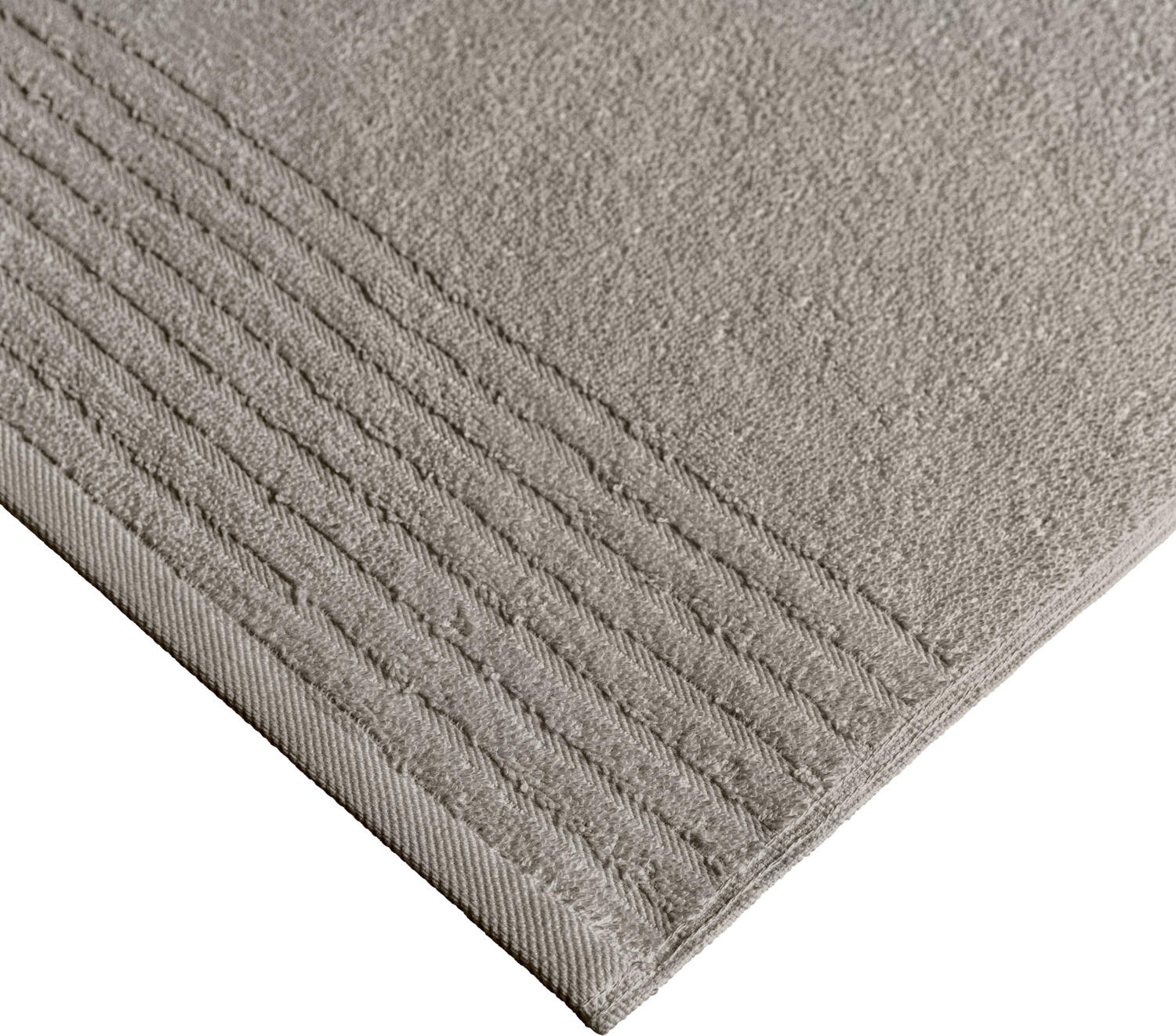 Set de 2 prosoape de dus ERWIN M. LUSINI Olymp, 100% bumbac, 70 x 140 cm, Gri, Terry robust și moale, OEKO-TEX Standard 100