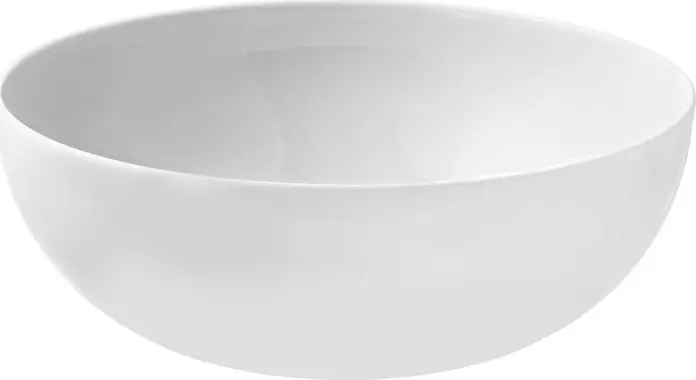 Set de 3 piese Boluri din Porțelan VEGA Jalon, Alb, Capacitate 2900 ml, Diametru 25 cm, Compatibil cu Mașina de Spălat Vase și Cuptorul cu Microunde