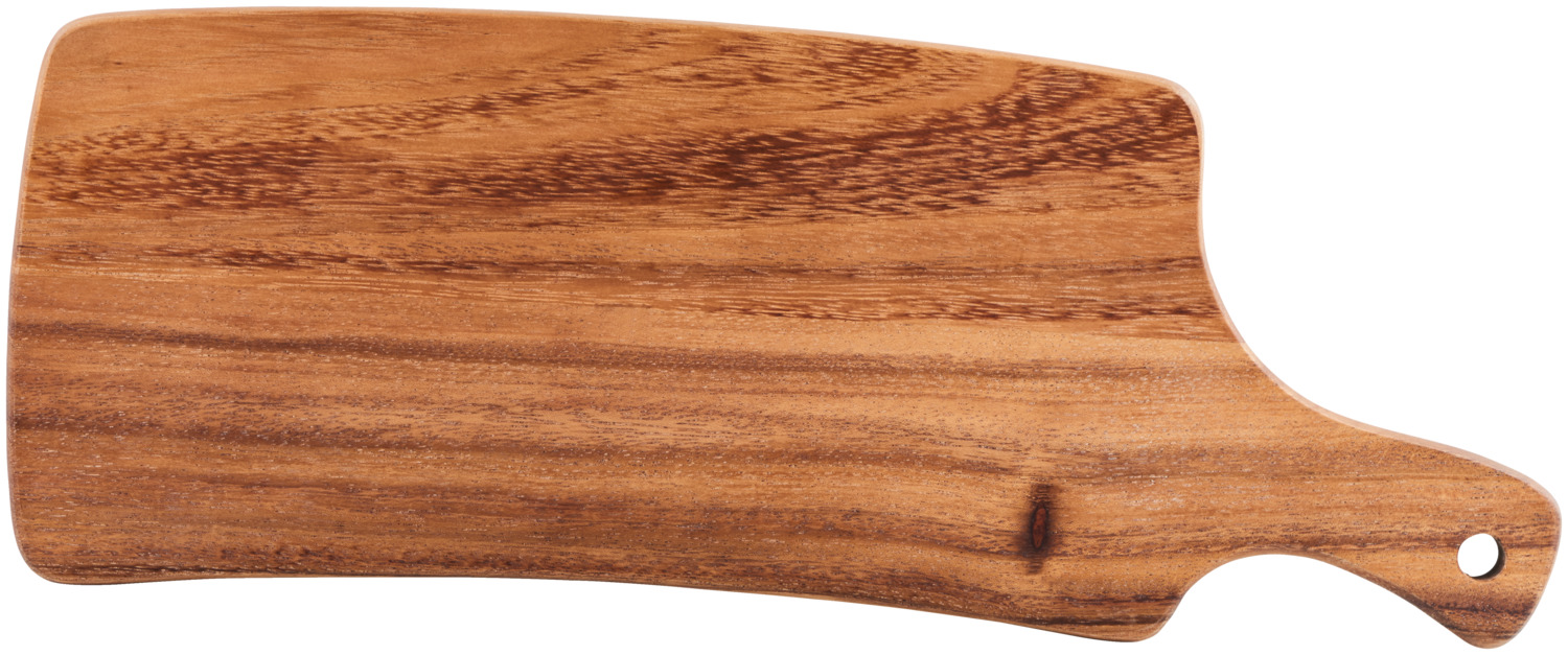 VEGA Prescot Rectangular Serving Board, Acacia Wood, Brown, 30 x 14.5 x 1.5 cm, Food Safe with Hanging Handle