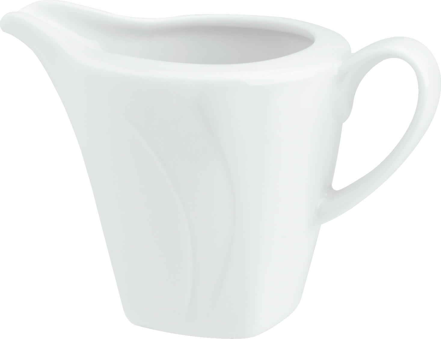 VEGA LUSINI Solutions GmbH Milk and sauce jug Vilano Milch - & Saucenkännchen Vilano Milk and sauce jug Vilano; 200 ml, 8.1x7.7 cm (ØxH); white; round; 6 piece / pack Milch - & Saucenkännchen Vilano; 200 ml, 8.1x7.7 cm (ØxH); weiß; rund; 6 Stück / Pack White jug with handle made of porcelain. Classically elegant. Dishwasher safe and microwaveable. Weißer Gießer mit Henkel aus Porzellan. Klassisch-elegant. Spülmaschinenfest und mikrowellengeeignet.