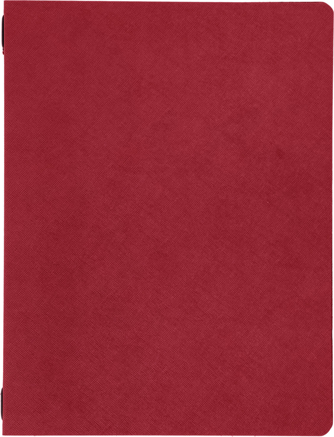 VEGA Abbotsford Menu Cover, Red, Imitation Leather Menu Holder, 12 Pages, Includes 3 Double Transparent Covers, 24 x 31.6 cm, Damp Wipeable