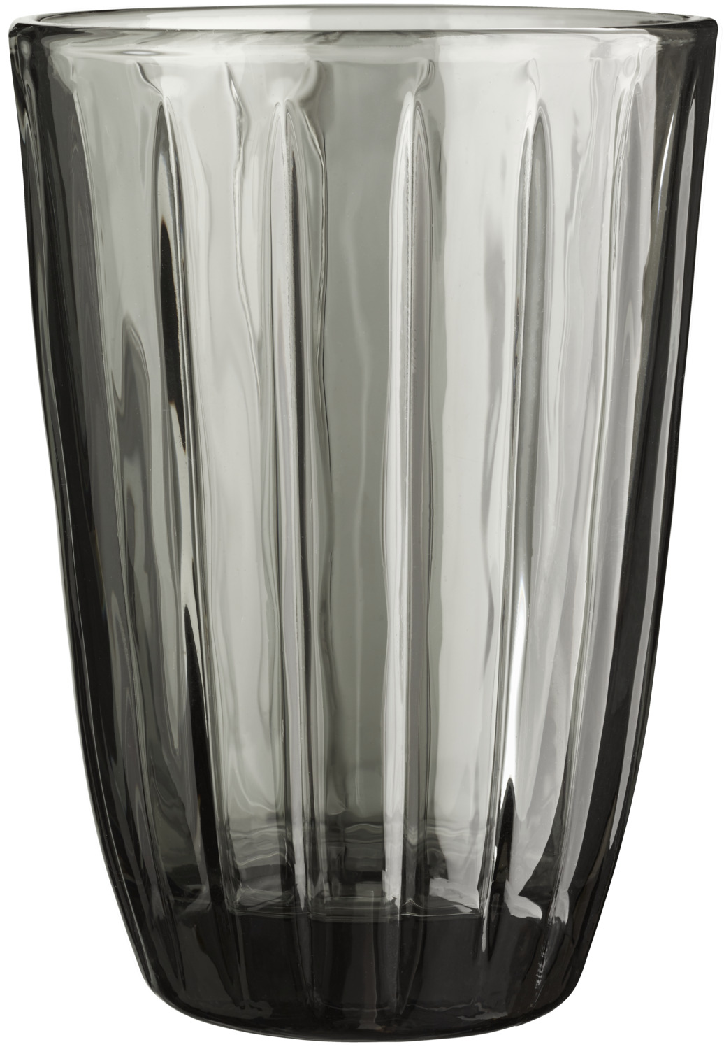 VEGA LUSINI Solutions GmbH Water glass Marlene Wasserglas Marlene Water glass Marlene; 330 ml, 8.4x12 cm (ØxH); grey; 6 piece / pack Wasserglas Marlene; 330 ml, 8.4x12 cm (ØxH); grau; 6 Stück / Pack Universal glass made of solid colored glass with relief on the outside. Dishwasher safe. Universalglas aus durchgefärbtem Glas mit Relief an der Außenseite. Spülmaschinenfest.