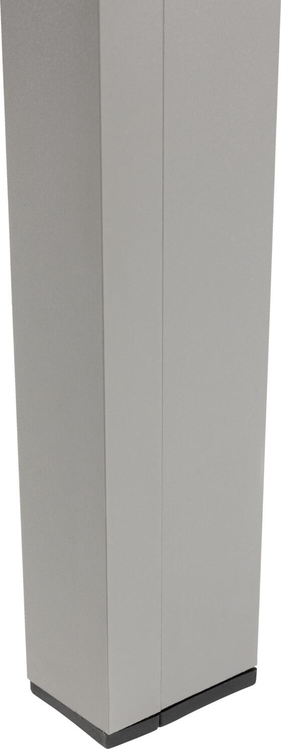 Masa de Gradina Pulsiva Lamero Rectangulara, Cadru Aluminiu Vopsit Electrostatic, Blat Plastic Aspect Lemn, Rezistenta UV si Zgarituri, 155x78x74 cm