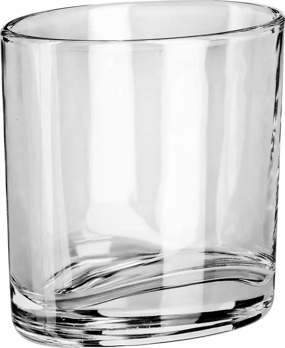 Borgonovo Oval Dessert Glasses, 200 ml Transparent Glass Mini Glasses, Dishwasher Safe, Set of 12 Pieces