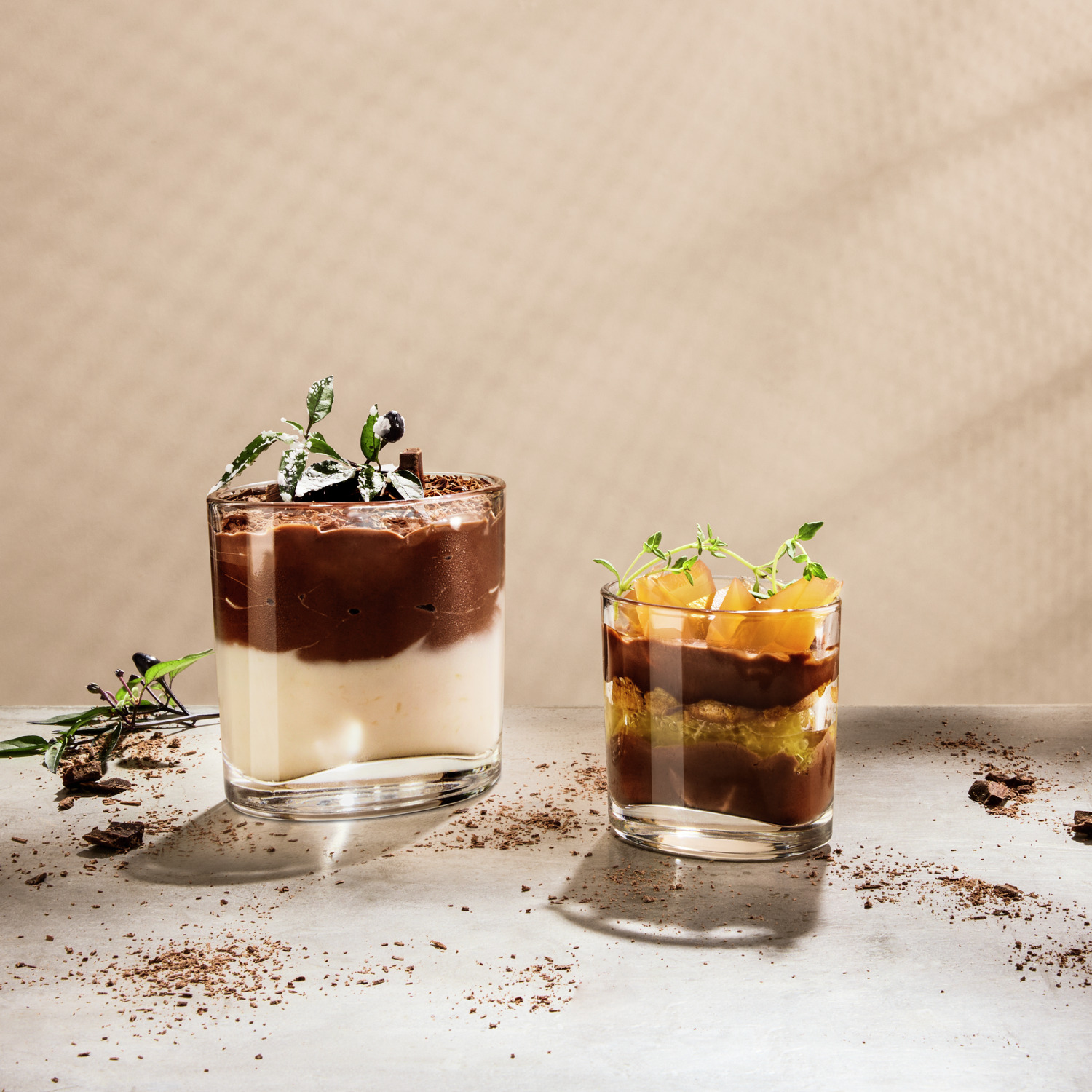 Borgonovo Oval Dessert Glasses, 200 ml Transparent Glass Mini Glasses, Dishwasher Safe, Set of 12 Pieces