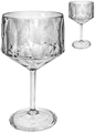 Set de 2 pahare pentru Gin si Cocktail Koziol Club No. 15 Superglas, plastic high-tech nespărtibil, facetate, 400 ml, transparente, rezistente la impact