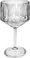 Koziol Club No. 15 Superglas Gin Cocktail Glass, Unbreakable Shatterproof Plastic, Faceted, 500 ml, Transparent, Set of 48 Pieces