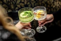 Koziol Club No. 15 Superglas Gin Cocktail Glass, Unbreakable Shatterproof Plastic, Faceted, 500 ml, Transparent, Set of 48 Pieces