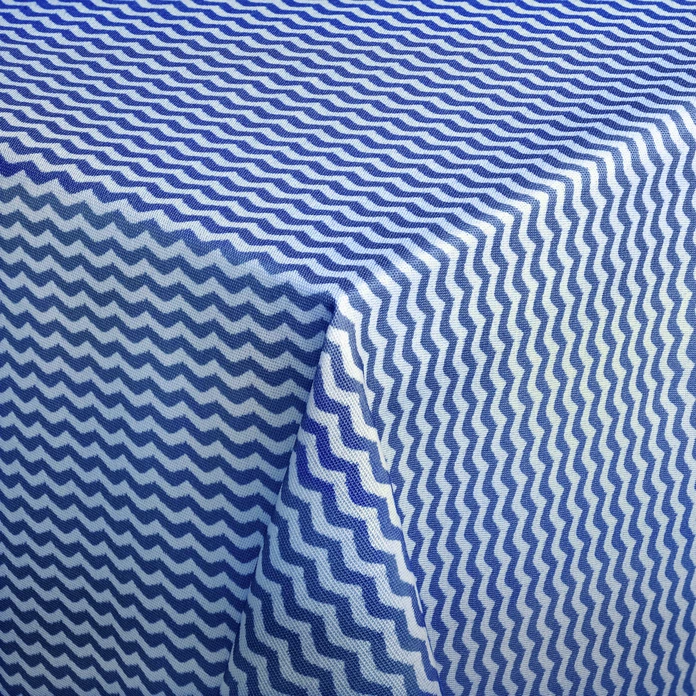 Скатерть квадратная ERWIN M. Waves, 100 x 100 см, синяя, 100% полиакрил, для улицы, легкий уход, OEKO-TEX Standard 100