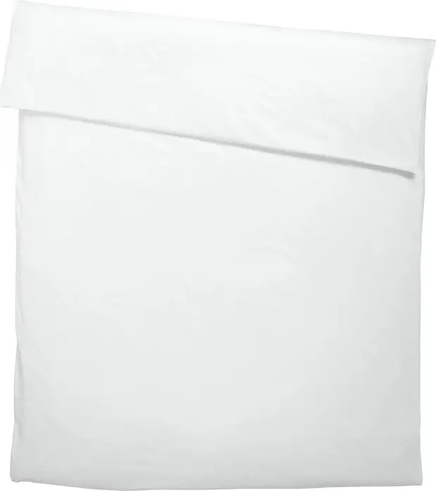 Husa pentru pilota ERWIN M. LUSINI Tokio, 100% bumbac Mako-Satin mercerizat, cu closure hotel, 160x210 cm, Alb, Certificare OEKO-TEX Standard 100