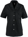 Jobeline Joel Women's Short-Sleeved Chef's Jacket, Slim Fit, Polyester-Cotton Blend with Breathable Piqué Back, OEKO-TEX Certified